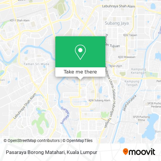 Pasaraya Borong Matahari map