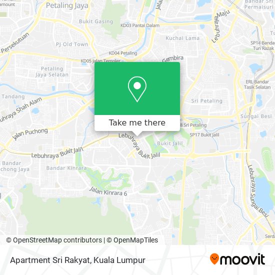 Apartment Sri Rakyat map