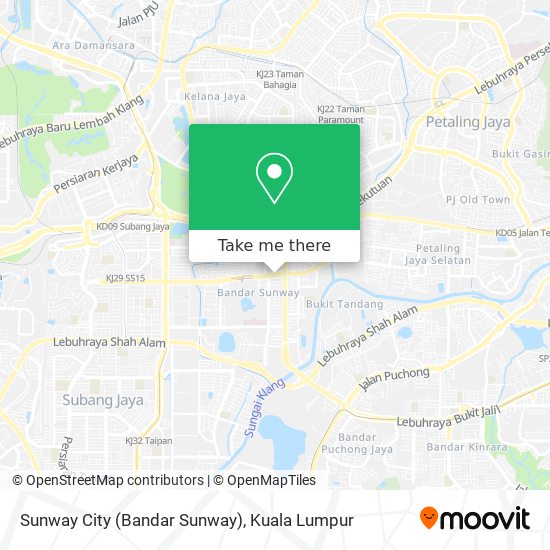 Sunway City (Bandar Sunway) map