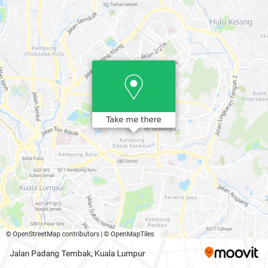 Jalan Padang Tembak map