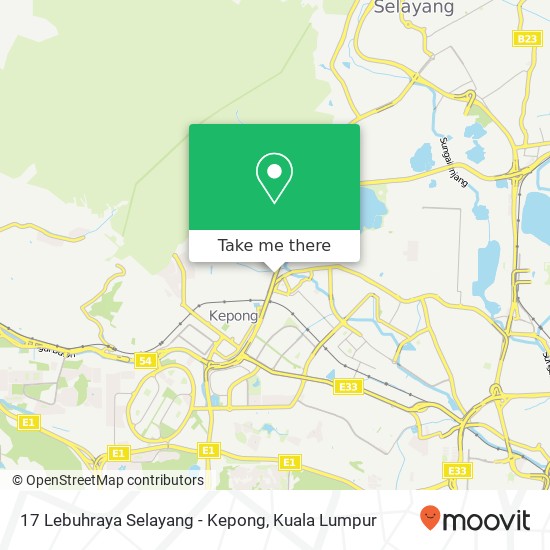 17 Lebuhraya Selayang - Kepong map