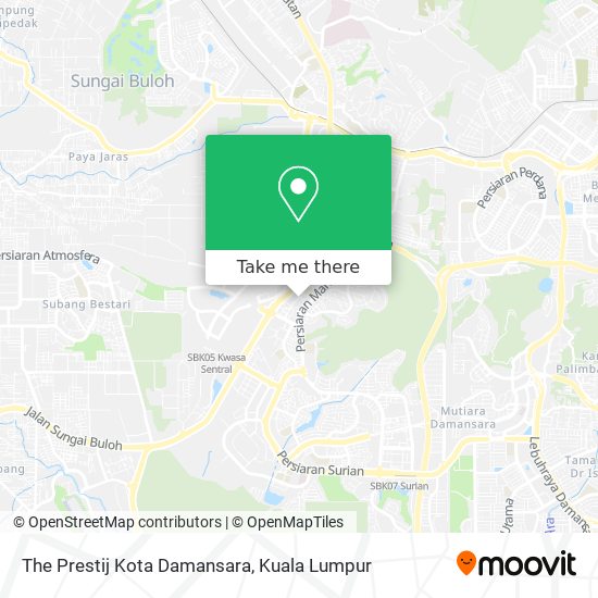 Peta The Prestij Kota Damansara