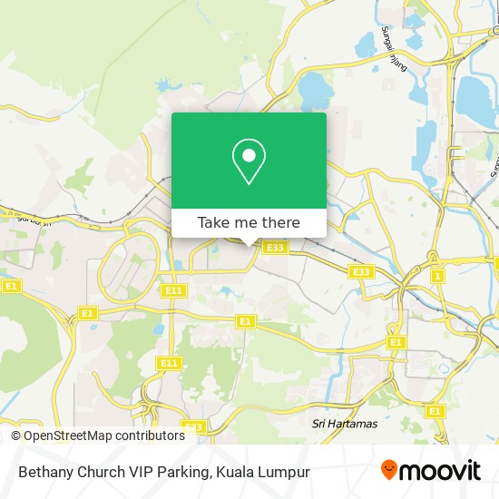 Bethany Church VIP Parking map