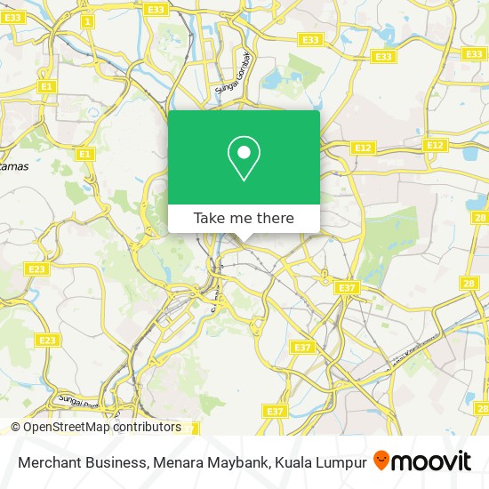 Merchant Business, Menara Maybank map