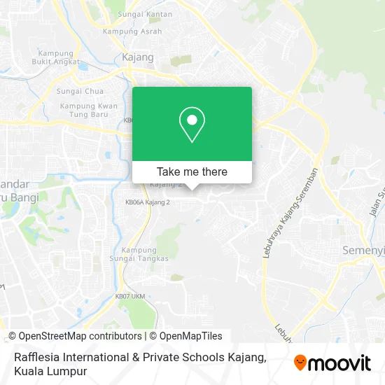 Rafflesia International & Private Schools Kajang map