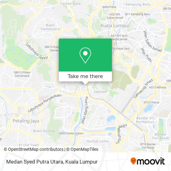 Medan Syed Putra Utara map