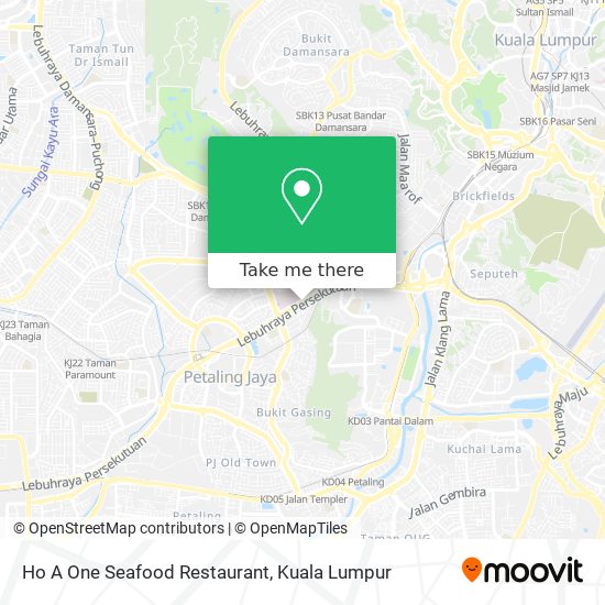 Ho A One Seafood Restaurant map