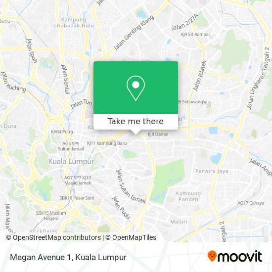 How to get to Megan Avenue 1 in Kuala Lumpur by Bus, MRT & LRT or 