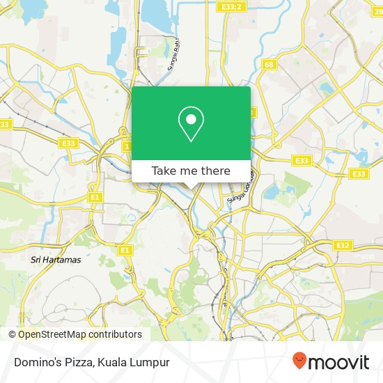 Domino's Pizza map