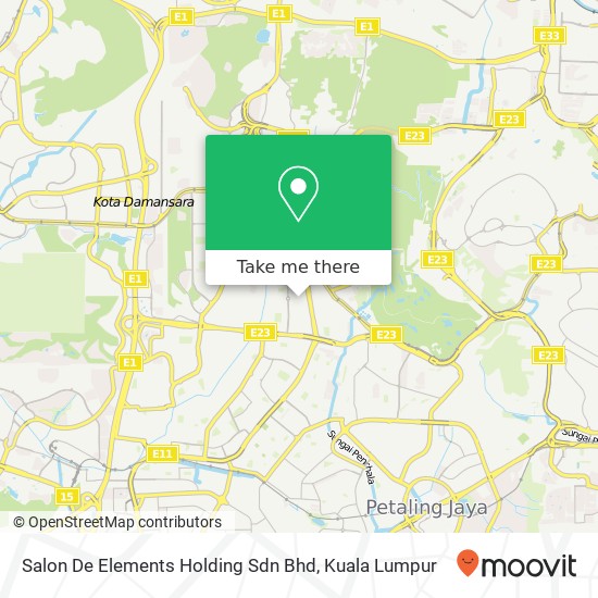 Salon De Elements Holding Sdn Bhd map