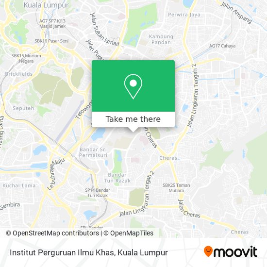 Institut Perguruan Ilmu Khas map