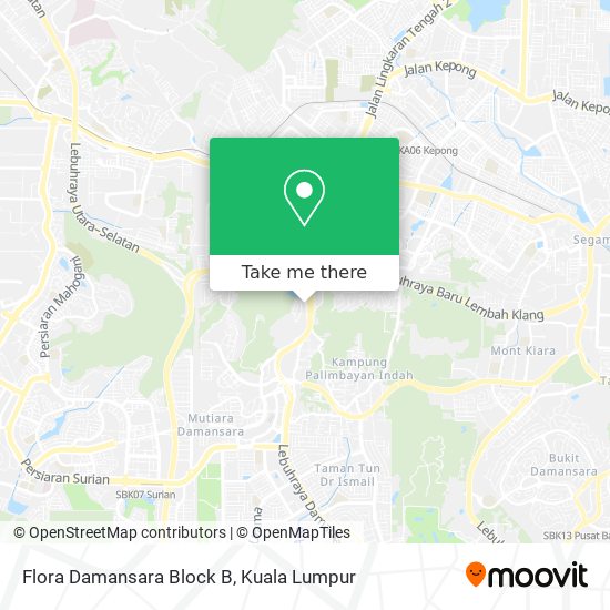 Peta Flora Damansara Block B