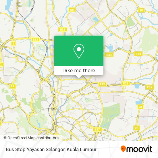 Peta Bus Stop Yayasan Selangor