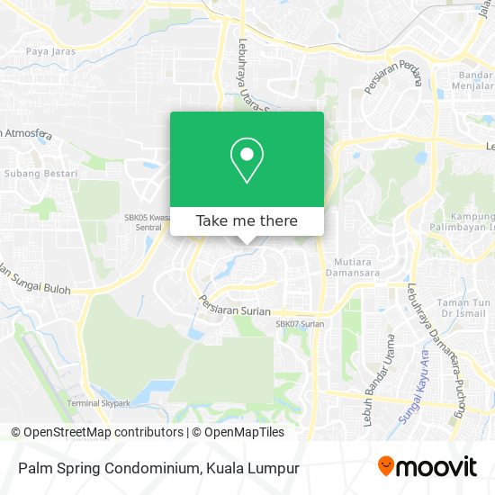 Palm Spring Condominium map