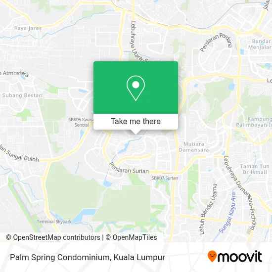Palm Spring Condominium map