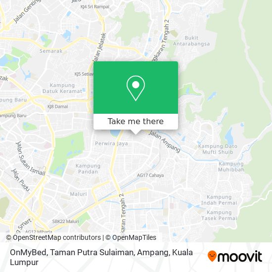 Peta OnMyBed, Taman Putra Sulaiman, Ampang