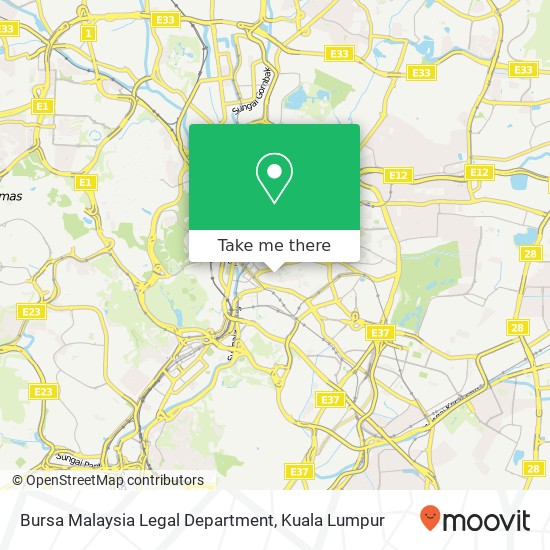 Bursa Malaysia Legal Department map