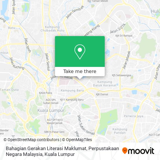 Bahagian Gerakan Literasi Maklumat, Perpustakaan Negara Malaysia map