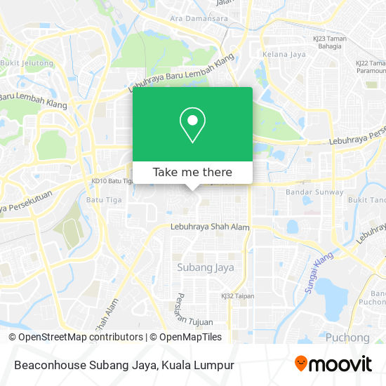 Peta Beaconhouse Subang Jaya