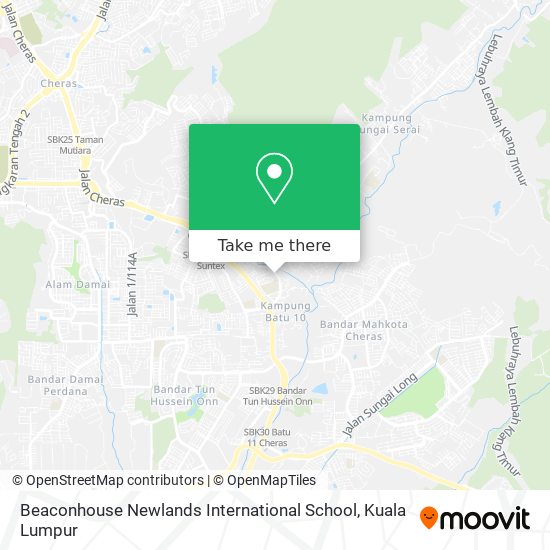 Beaconhouse Newlands International School map