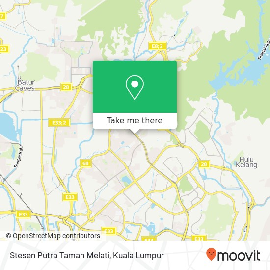 Peta Stesen Putra Taman Melati
