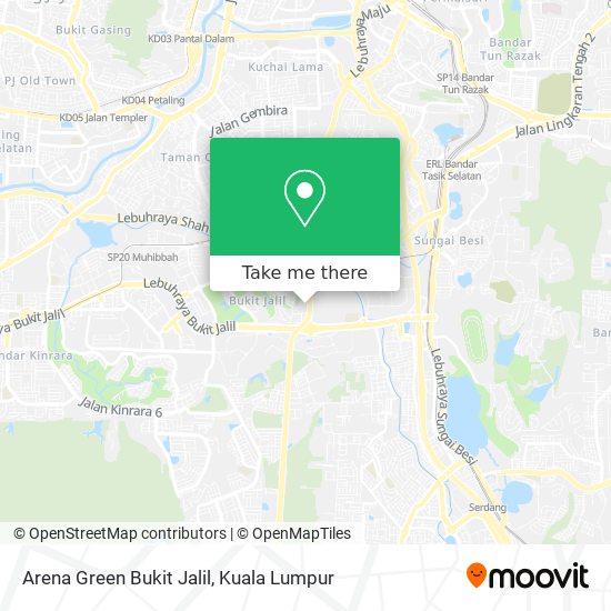 Arena Green Bukit Jalil map