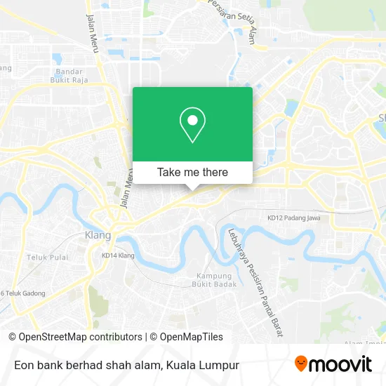 Eon bank berhad  shah alam map