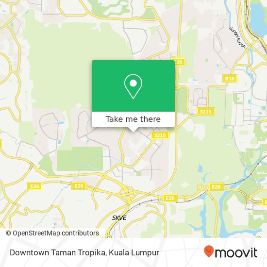 Downtown Taman Tropika map