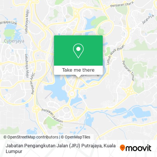 Jabatan Pengangkutan Jalan (JPJ) Putrajaya map