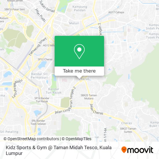 Kidz Sports & Gym @ Taman Midah Tesco map