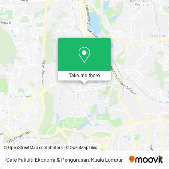 Cafe Fakulti Ekonomi & Pengurusan map