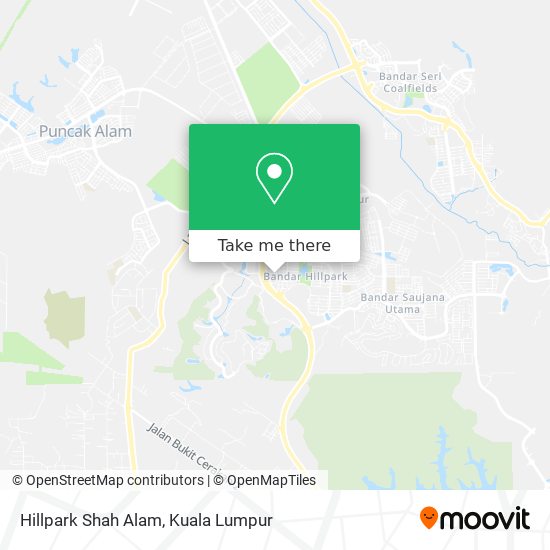 Hillpark Shah Alam map