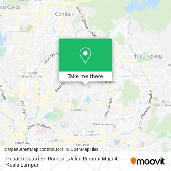 Pusat Industri Sri Rampai , Jalan Rampai Maju 4 map