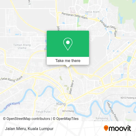 Jalan Meru map