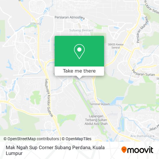 Mak Ngah Sup Corner Subang Perdana map