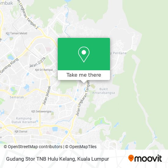 Gudang Stor TNB Hulu Kelang map