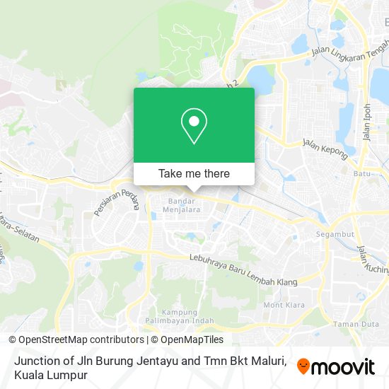 Junction of Jln Burung Jentayu and Tmn Bkt Maluri map