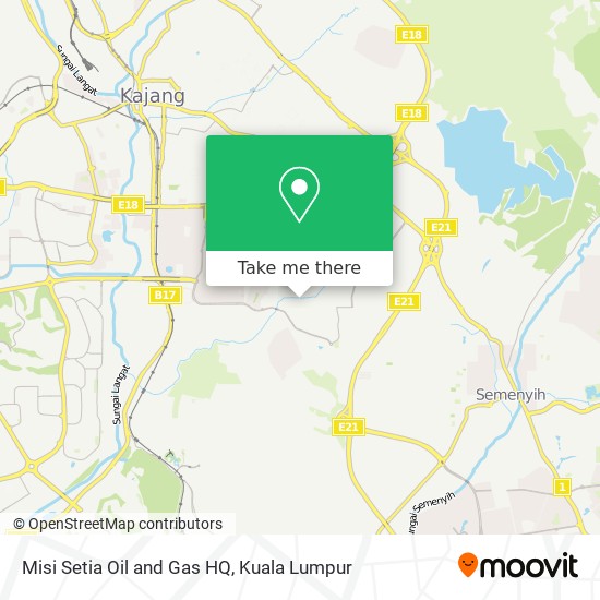 Misi Setia Oil and Gas HQ map