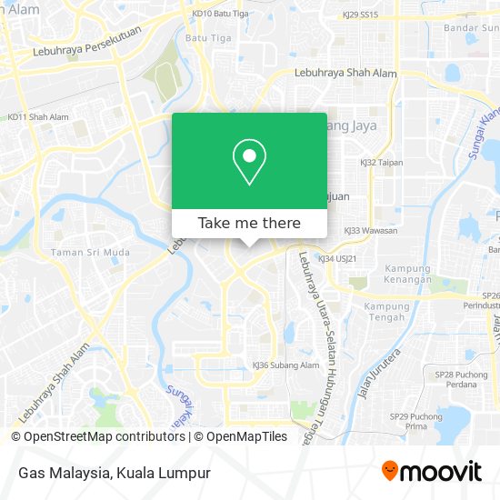 Gas Malaysia map