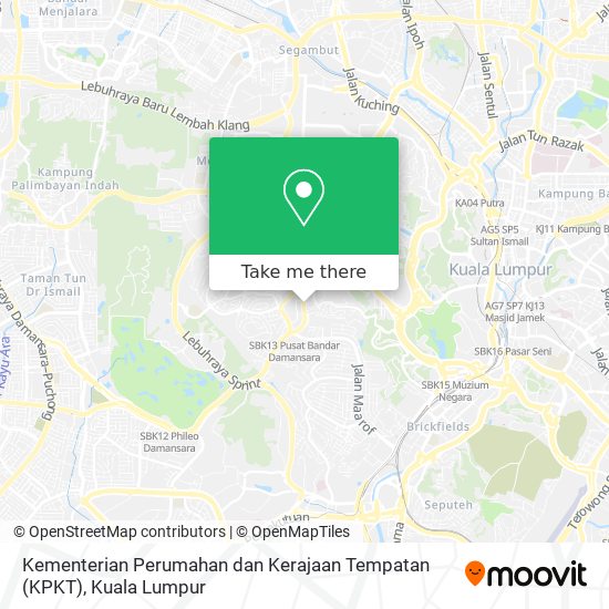 Peta Kementerian Perumahan dan Kerajaan Tempatan (KPKT)