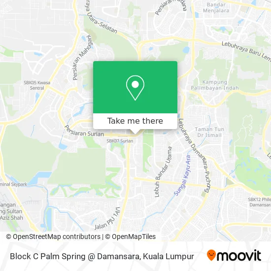 Block C Palm Spring @ Damansara map