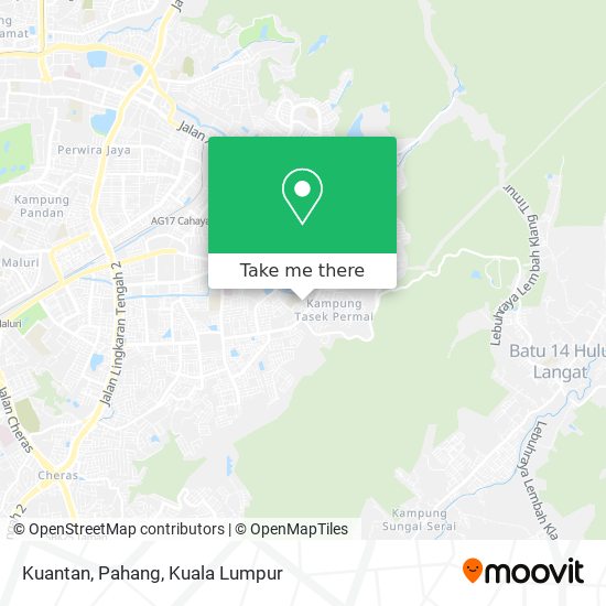Peta Kuantan, Pahang