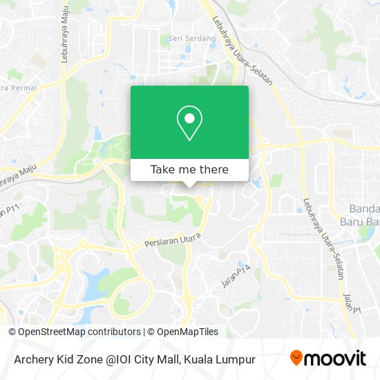 Archery Kid Zone @IOI City Mall map
