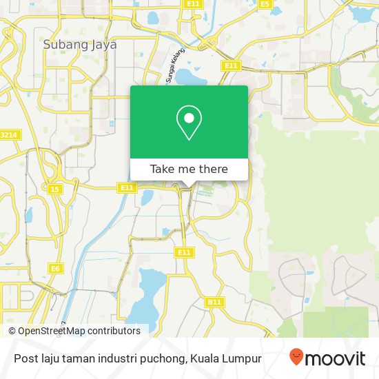 Peta Post laju taman industri puchong