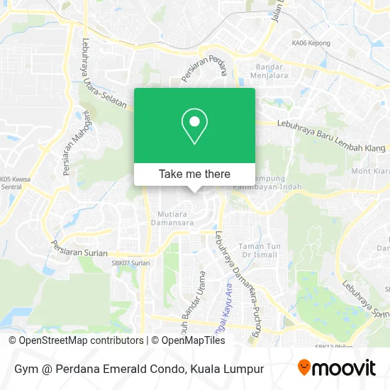 Gym @ Perdana Emerald Condo map