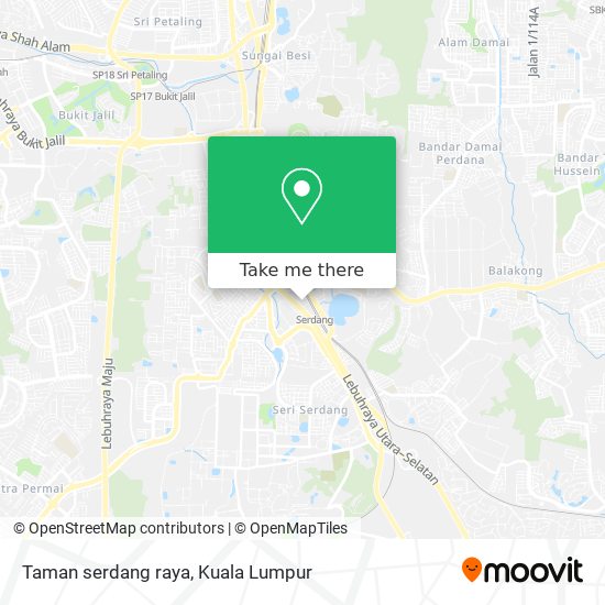 Taman serdang raya map