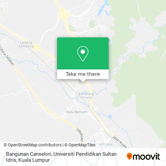 Bangunan Canselori, Universiti Pendidikan Sultan Idris map