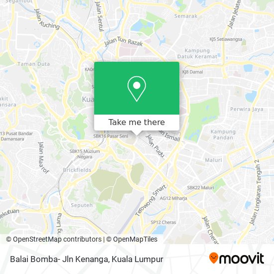 Peta Balai Bomba- Jln Kenanga