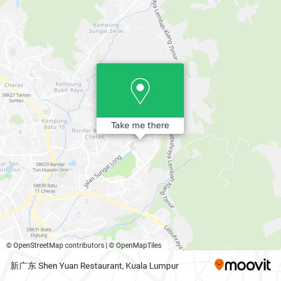 新广东 Shen Yuan Restaurant map