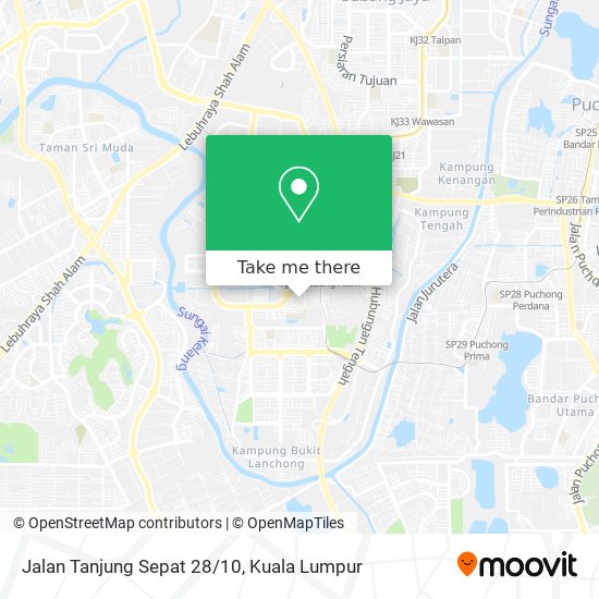 Jalan Tanjung Sepat 28/10 map